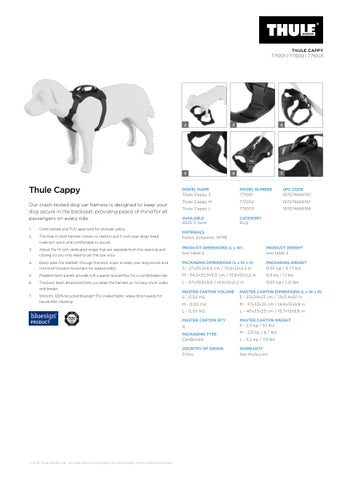 Thule Cappy hundebilsele S